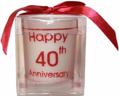 40th Anniversary Boxed Candle