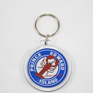 PEI Lobster Circle Key Ring