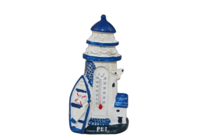 PEI Lighthouse Thermometer Figurine