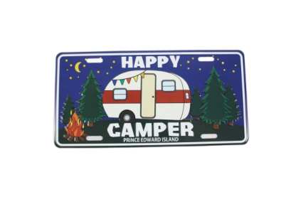 PEI Happy Camper License Plate