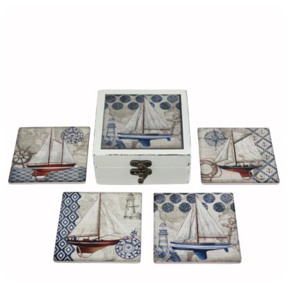 Sailboat  Coaster Set