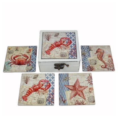 Sea Creatures Coaster Set