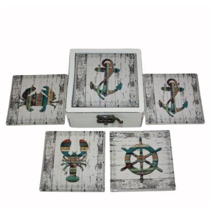 Anchor Coaster Set