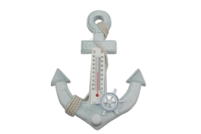 Anchor Thermometer with Ship's Wheel