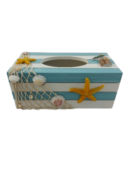 Starfish Nautical Tissue Box Holder