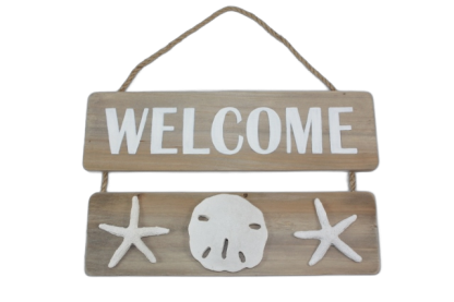 Welcome Wood Sign