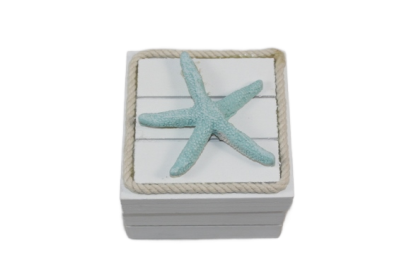 Wood Box with Starfish